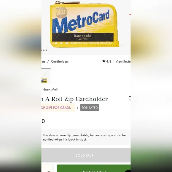 KATE SPADE Metro Card Card Holder - Picture 6 of 6